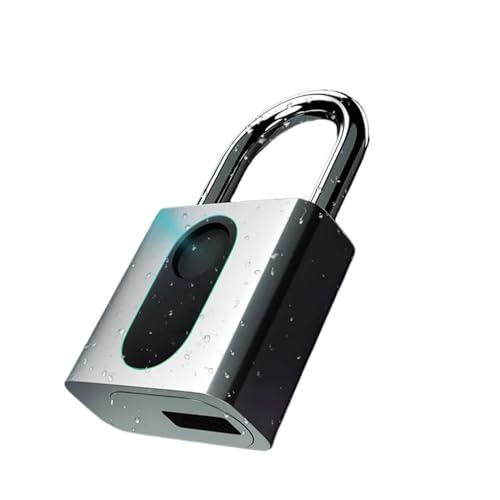 Cadenas d'empreintes digitales antivol rechargeable USB et étanche IP66