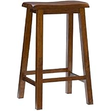 Powell Furniture Bar Stool, 29", Honey Brown