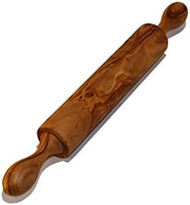 Cucina Priolo - Olive Wood Rolling Pin, Unique Natural Handcrafted, Essential Cooking and Baking Tool