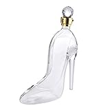 Genérico Decantador de Vino con Forma de Zapato de tacón Alto, Gran Capacidad de 370 ml/750 ml, Material de Cristal, para Bar en casa (370 ml)