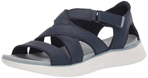 Dr. Scholl's Shoes Women's Shore Thing Sandal, Navy Altitude Print, 8.5 M US