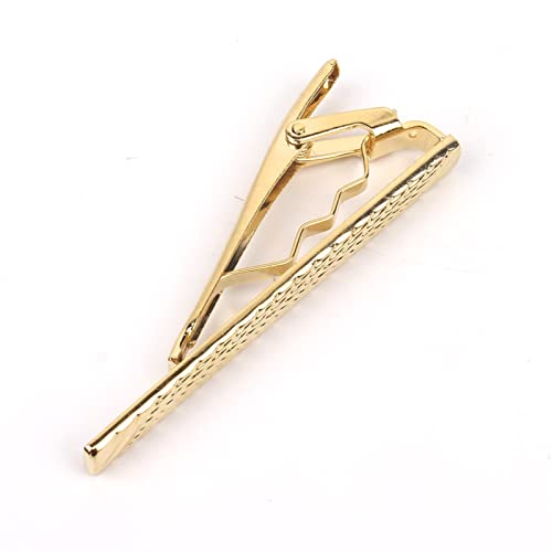 LSTGJ Goldren Tie Clip Voor Mannen Klassieke Meter Tie Clips Legering Tie Emaille Tie Kraag Pin Crystal Business (Hoofdsteen Kleur: Zilver, Metaalkleur: LDJ3803) - Image 7