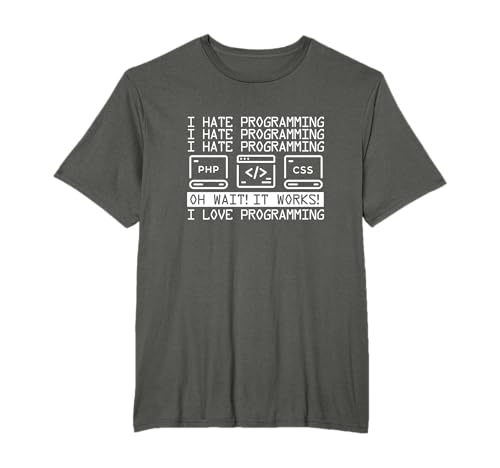 SHIRTSIDE Computer Programming - Computerprogrammierung Liebe Coder Software-Ingenieur Progra T-Shirt
