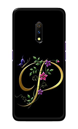 Image of Printed Hard Back Cover Case for Realme X | Oppo K3 Back Cover (Alphabet P) -1803