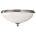 Murray Feiss FM358BS Flush Mount Fixture 2 Bulb Brushed Steel Flush Mount Fixture