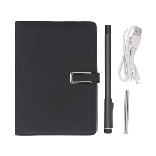 Yanmis Set de Escritura de SmartPen de Cuaderno Digital, Pen Smart Pen Set Set para Notes Tomado, con Bluetooth 5.0 OCR Reconocimiento de Texto Real SINC (Black)