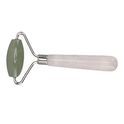 Lmrysalque Rodillo de Jade hecho a mano para apretar la piel finamente pulido reducir la hinchazón rodillo masajeador facial cuidado de la piel - imagen 7