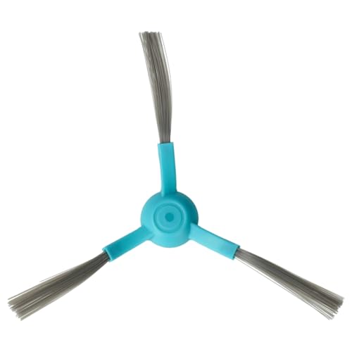 vhbw 4X Seitenb&uuml;rste kompatibel mit Proscenic M6 Pro Saugroboter - Reinigungsb&uuml;rsten Set, schwarz/hellblau