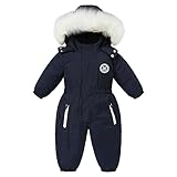 Srkrando Toddler Boy Snowsuit Kids Winter Snow Suits For Babies Jacket 12-18 18-24 Months