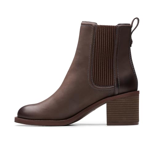 Clarks Chamberly Top chaussures montantes femme marron en cuir véritable pointure 8