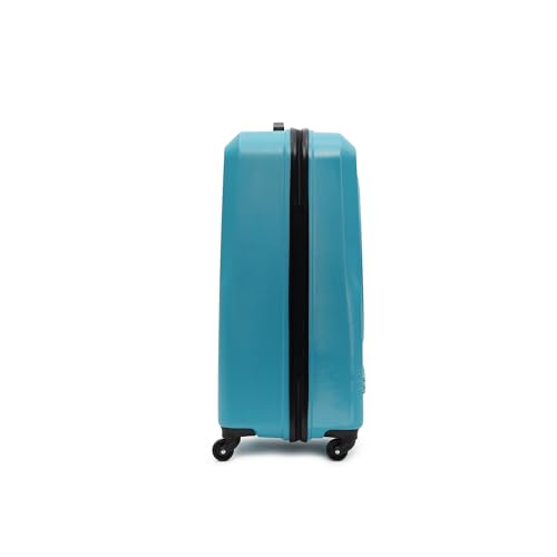 Image of YAYAVAR Batman Trolley Suitcase - 85L, Cabin Luggage with 8 Spinner Wheel, Hard Shell Polycarbonate Suitcase, Number Lock, Water Resistant, Luggage Bag for Travel (Teal & Black, 67cm, Medium)