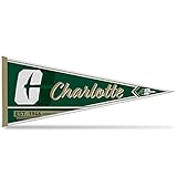 Rico Industries NCAA North Carolina-Charlotte 49ers Classic 12' x 30' Felt Wall Décor Pennant - Great for Home/Bed Room/Man Cave Décor
