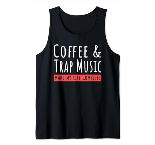 Camiseta de música Coffee And Trap para amantes del café, música hip hop Camiseta sin Mangas