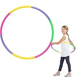 Adjustable Hula Hoop – 7-Section Detachable Weighted Fitness Hoop for Adults & Kids | Soft Foam Padded for Comfort | Easy to Assemble & Portable | Home Workout, Exercise & Weight Loss Training