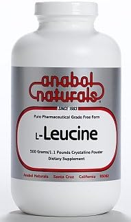 Anabol Naturals L-leucina 35.27 oz forma libre puro polvo cristalino