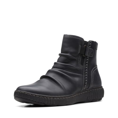 Botte cheville Clarks femme Caroline Orchid noir cuir 6 large
