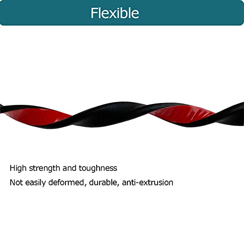 Tintvent D Shape Epdm Foam Rubber Seal With Tape, Self-Adhesive Rubber Weather Stripping For Boat, Auto, Rv, Marine, Garage Doors/Window And More, W:0.75"; H:0.375"; L:26Feet #TOP2