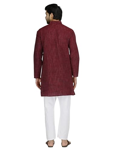 Image of Men's Khadie Cotton Relaxed Straight Kurta