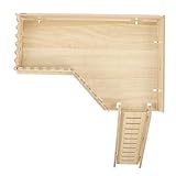 Pour hamster de compagnie : la plate-forme pour hamster avec à échelle offre une activité physique de base, maintient un endroit stable, améliore la santé, d'escalade pour hamster