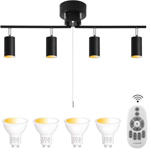 �V�[�����O���C�g 4��GU10 LED�d��60W�`�����t�� �����R������6�� 8�� 10�� 12��X�|�b�g���C�g�~���y���_���g �p�x���߉� �_���ؑ� �����^�C�}�[ �ȒP���t��, �܂肽���ݎ�, �_�C�j���O ���r���O �J�t�F �X�� ���_�� �C���e���A�Ɩ� 