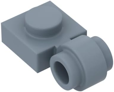 Gobricks 4081 Hinge Plate Plate Special 1x1 with Clip Light [Thick Ring] 50 Pieces GDS-812 Compatible with Lego Building Blocks ColorSand Blue 054