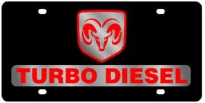 Eurosport Daytona- Compatible with -, Dodge Ram Turbo Diesel - Lazer-Tag Acrylic License Plate