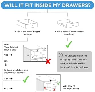 Bebek Çocuk Çekmece Dolap Güvenlik Kilidi Görünmez Gizli Dayanıklı Manyetik Emniyet Kilidi (12 ADET) - Görsel 7