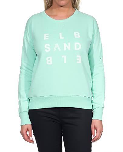 Elbsand Damen Sweatshirt ESWYlva Pullover 70441 00 Sage Melange (282) M