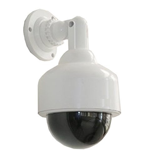 JYtrend Outdoor Dome Fake Dummy Security Camera with Inflared Led Flashing Light
