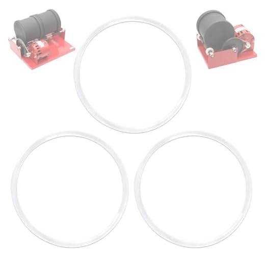 Replacement Clear Rock Tumbler Drive Belt (3 Pack) | Compatible with Thumler Model A-R1, A-R2, A-R3, A-R6, A-R12 and Model B#401 Tumbler