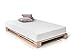 PALETTI Palettenbett Massivholzbett Holzbett Bett aus Paletten mit 11 Leisten, Palettenmöbel Made in Germany, 140 x 200 cm, Fichte natur MI 4 günstig Kaufen-PALETTI Palettenbett Massivholzbett Holzbett Bett aus Paletten mit 11 Leisten, Palettenmöbel Made in Germany, 140 x 200 cm, Fichte natur