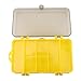 Semme Premium Fishing Lure Tray with Multi Compartments and Large Capacity Lightweight Bait Box for Tackle Organization (Yellow)