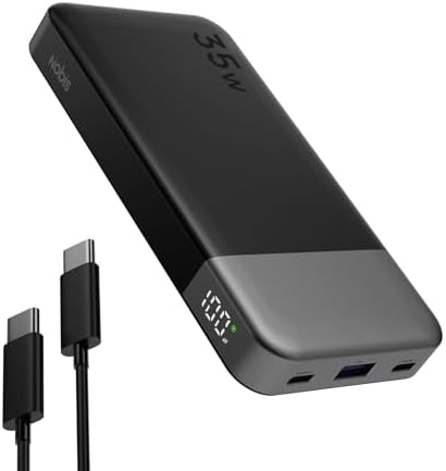 NOBIS Portable Charger 35W 10000mAh Power Bank Fast Charging
