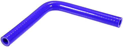 Blue Silicone 90-Degree Elbow Hose Reducer - 3" To 2" Coupler For Intercooler & Turbo Charger Systems, EMOTOR Brand