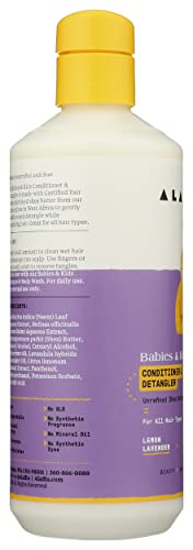 Alaffia Kids Conditioner And Detangler, Lemon Lavender. Gently Conditions And Detangles While Nourishing Hair. Suitable For All Hair Types. Cruelty Free, No Parabens, Vegan, 16 Fluid Ounce (Pack Of 1) #TOP2