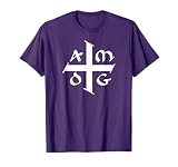AMDG Ad Majorem Dei Gloriam - Big Jesuit Cross T-Shirt