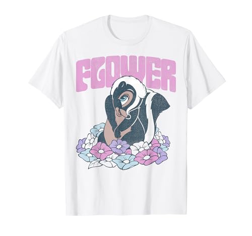 T-shirt Bambi Disney motif Flower dans les fleurs en coton pour femme