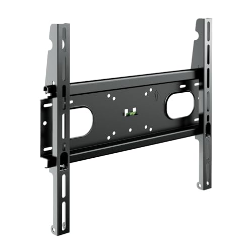 Meliconi - Support Mural TV Fixe 400F CG - pour TV de 32'' à 88'' - VESA 200/300/400 - Compatible Mur Plein et Plaque de plâtre