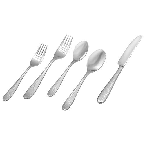 Stone & Beam Traditional Stainless Steel Flatware Silverware Set, Service for 4, 20-Piece