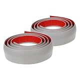 DEARMAMY 2 Rollen Selbstklebende Boden übergangsleiste Graue Teppich Übergangsstreifen mit Rutschfester Oberfläche Strapazierfähige Abdeckleiste für Türschwellen Geeignet für Teppich