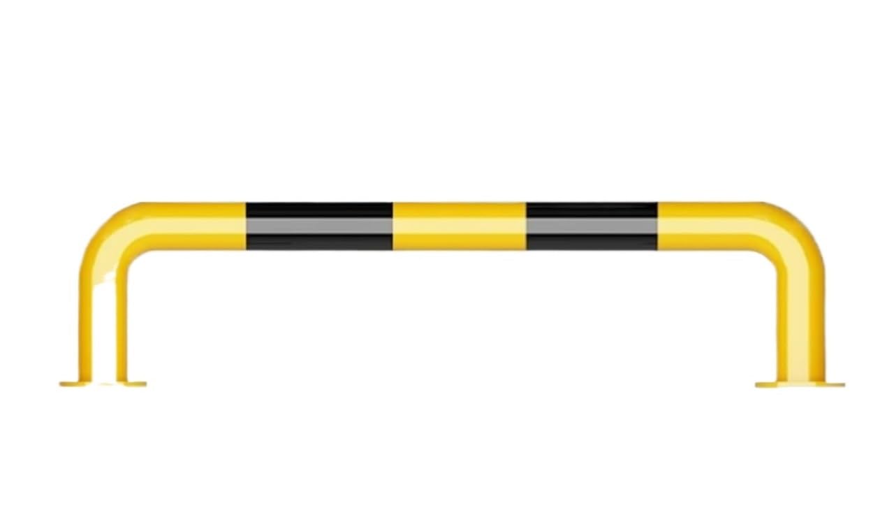MOKLYF Arking Space Blocker,U Shape Security Bollards, Parking Lot & Garage Car Blocker (150x40x0.15 cm)