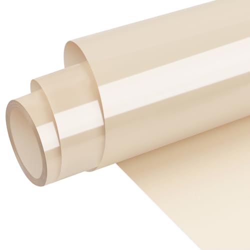 WRAPXPERT Cream HTV Vinyl Rolls Beige Heat Transfer Vinyl 12''x5ft...