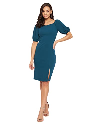Image of Miss Olive Women's Polyester Bodycon Knee-Length Dress