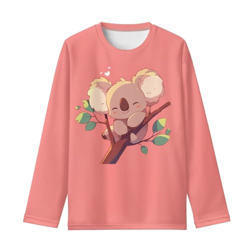 Image of Kids Long Sleeve Shirts for Girls 3-16 Year Old Cute Clothes for Teen Girls Casual Workout Tops