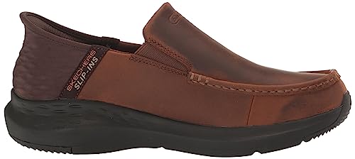 Image of Skechers Men's Moc Toe Leather Slip-ins Parson - Oswin Loafer