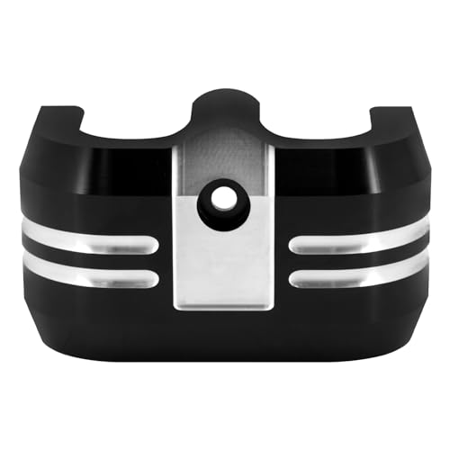 HDBUBALUS Housse de bobine d'allumage pour moto Harley Softail Breakout Street Fat Bob modèles 2018 et ultérieurs, noir et blanc