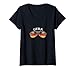 Damen Gera Germany Vintage Flag Sunglasses T-Shirt mit V-Ausschnitt