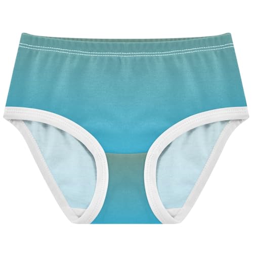Joisal Cartoon Girls Underwear Toddlers 2t Cotton Panties for Girl Green Sky Blue Gradient Undies Kids Briefs
