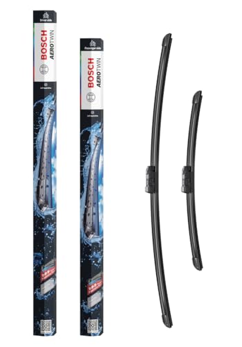 Bosch Aerotwin Aerotwin eA 414 S Front-Scheibenwischer - Set mit 2 Ersatz-Scheibenwischern und vormontiertem Multi-Clip-Adapter - 2 Wischblätter 650 mm und 400 mm - in platzsparender Verpackung