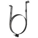 Soporte de tubo de chimenea ajustable de acero inoxidable con soporte de pared flexible, abrazadera de soporte soldada a mano para instalación de chimeneas de estufa (20 cm)